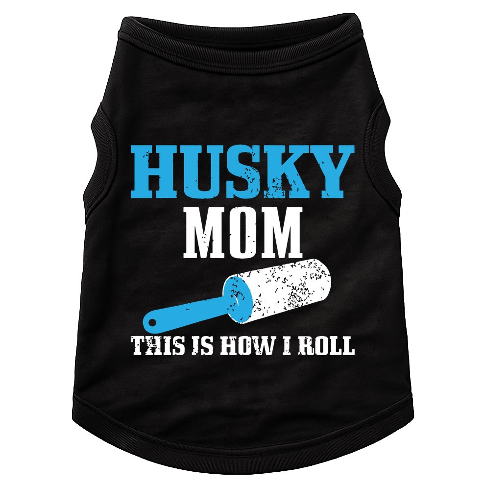 Husky Mom Dog Hair Funny Siberian Husky Mama Doggie Tank