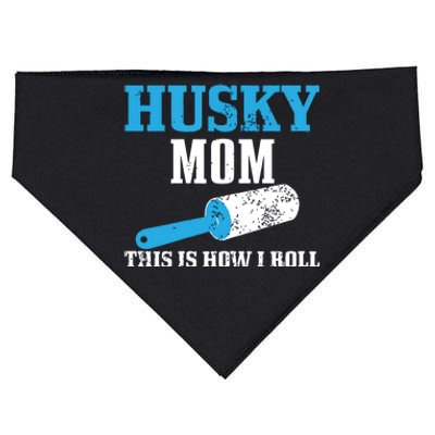 Husky Mom Dog Hair Funny Siberian Husky Mama USA-Made Doggie Bandana