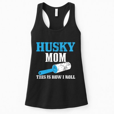 Husky Mom Dog Hair Funny Siberian Husky Mama Womens Tank Top