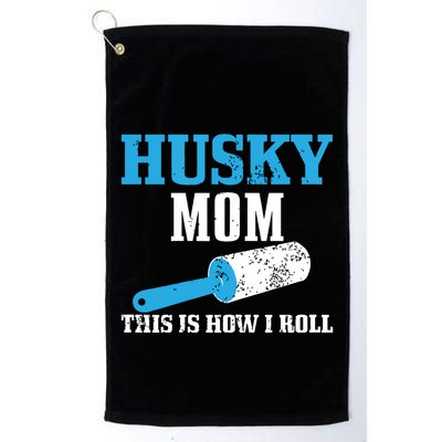 Husky Mom Dog Hair Funny Siberian Husky Mama Golf Towel