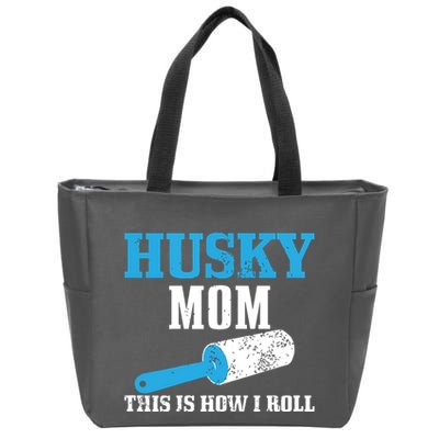 Husky Mom Dog Hair Funny Siberian Husky Mama Zip Tote Bag