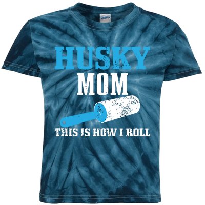 Husky Mom Dog Hair Funny Siberian Husky Mama Kids Tie-Dye T-Shirt