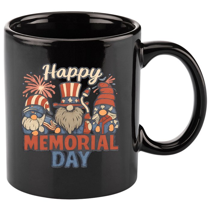 Happy Memorial Day 11oz C Handle Ceramic Mug
