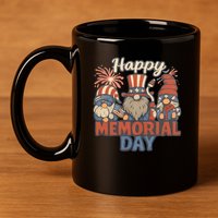 Happy Memorial Day 11oz C Handle Ceramic Mug