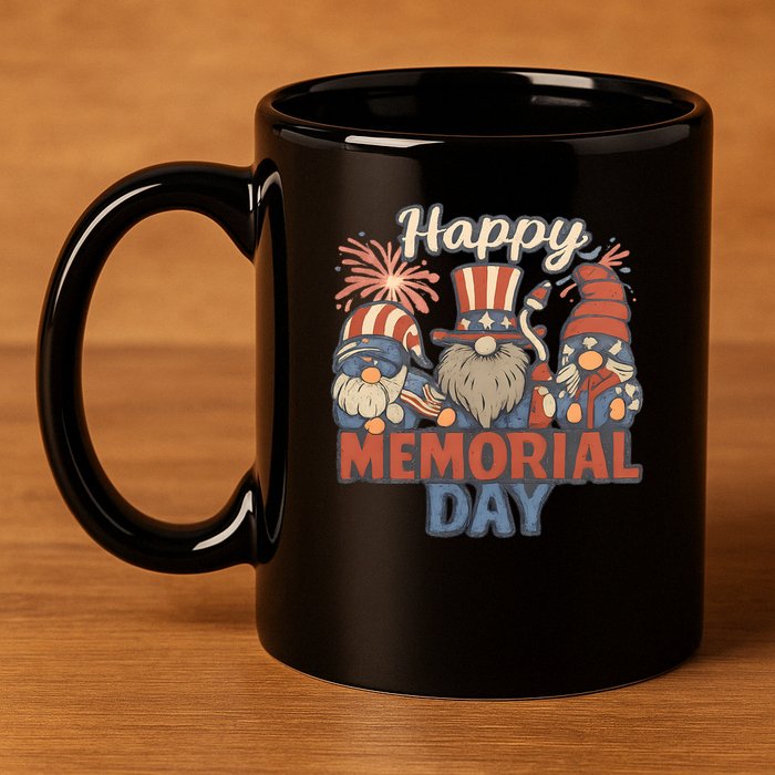Happy Memorial Day 11oz C Handle Ceramic Mug