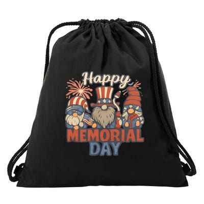 Happy Memorial Day Drawstring Bag