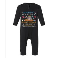 Happy Mole Day Celebrate AvogadroS Mole 6.02 X 10 October Infant Fleece One Piece