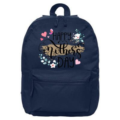 Happy Mothers Day 2024 Cute Floral For Women Mom Grandma 16 in Basic Backpack