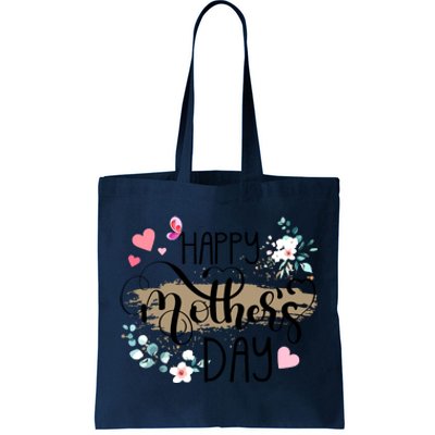 Happy Mothers Day 2024 Cute Floral For Women Mom Grandma Tote Bag