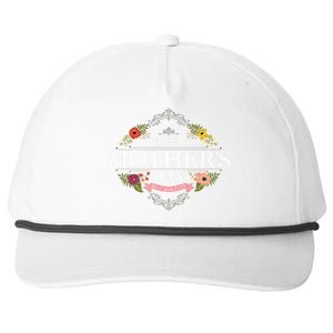 Happy Mother's Day Best Mom Ever Floral Snapback Five-Panel Rope Hat