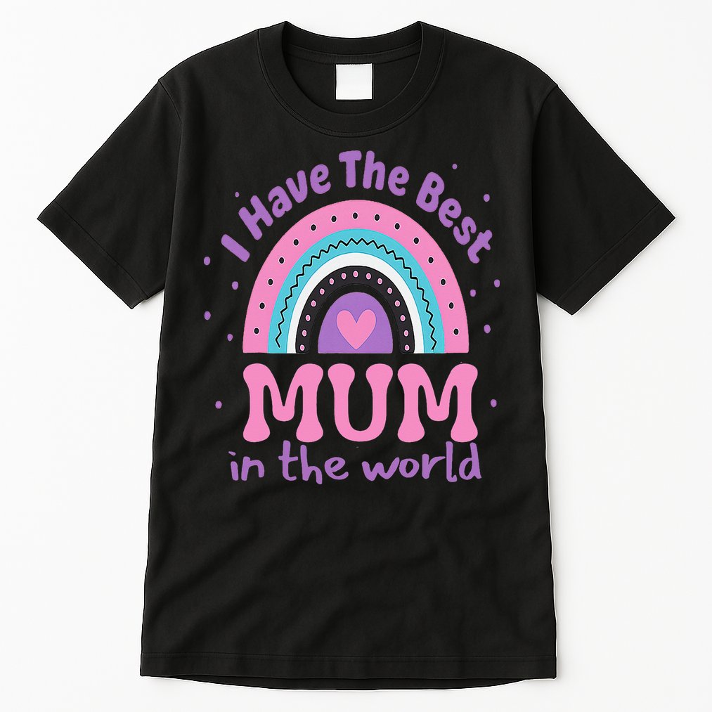 Happy Mothers Day For And Baby Funny Mom Mum Tall T-Shirt