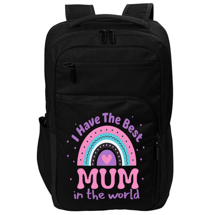 Happy Mothers Day For And Baby Funny Mom Mum Impact Tech Backpack