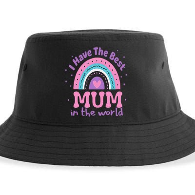 Happy Mothers Day For And Baby Funny Mom Mum Sustainable Bucket Hat