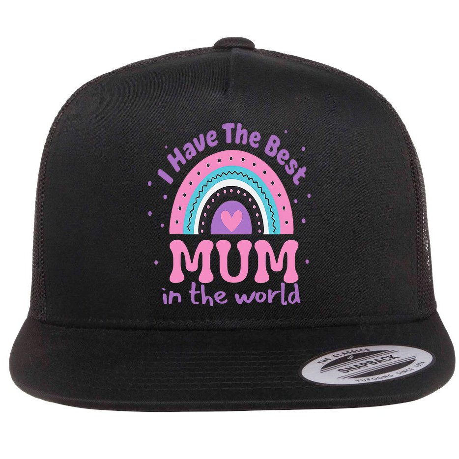 Happy Mothers Day For And Baby Funny Mom Mum Flat Bill Trucker Hat