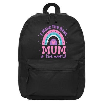 Happy Mothers Day For And Baby Funny Mom Mum 16 in Basic Backpack