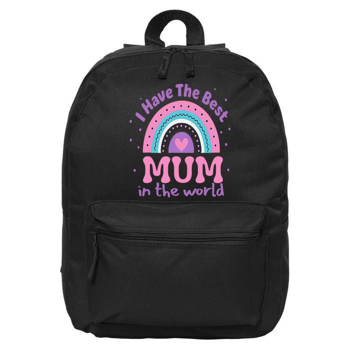 Happy Mothers Day For And Baby Funny Mom Mum 16 in Basic Backpack