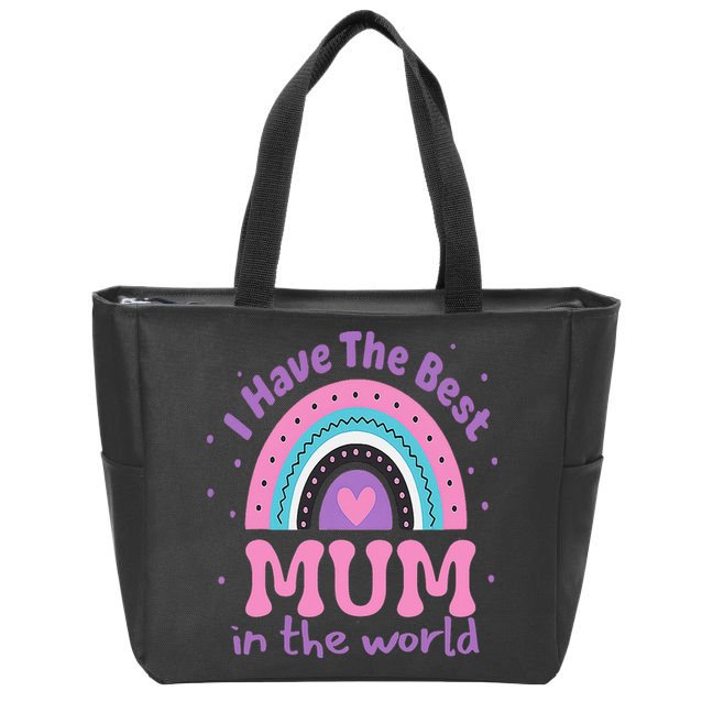 Happy Mothers Day For And Baby Funny Mom Mum Zip Tote Bag