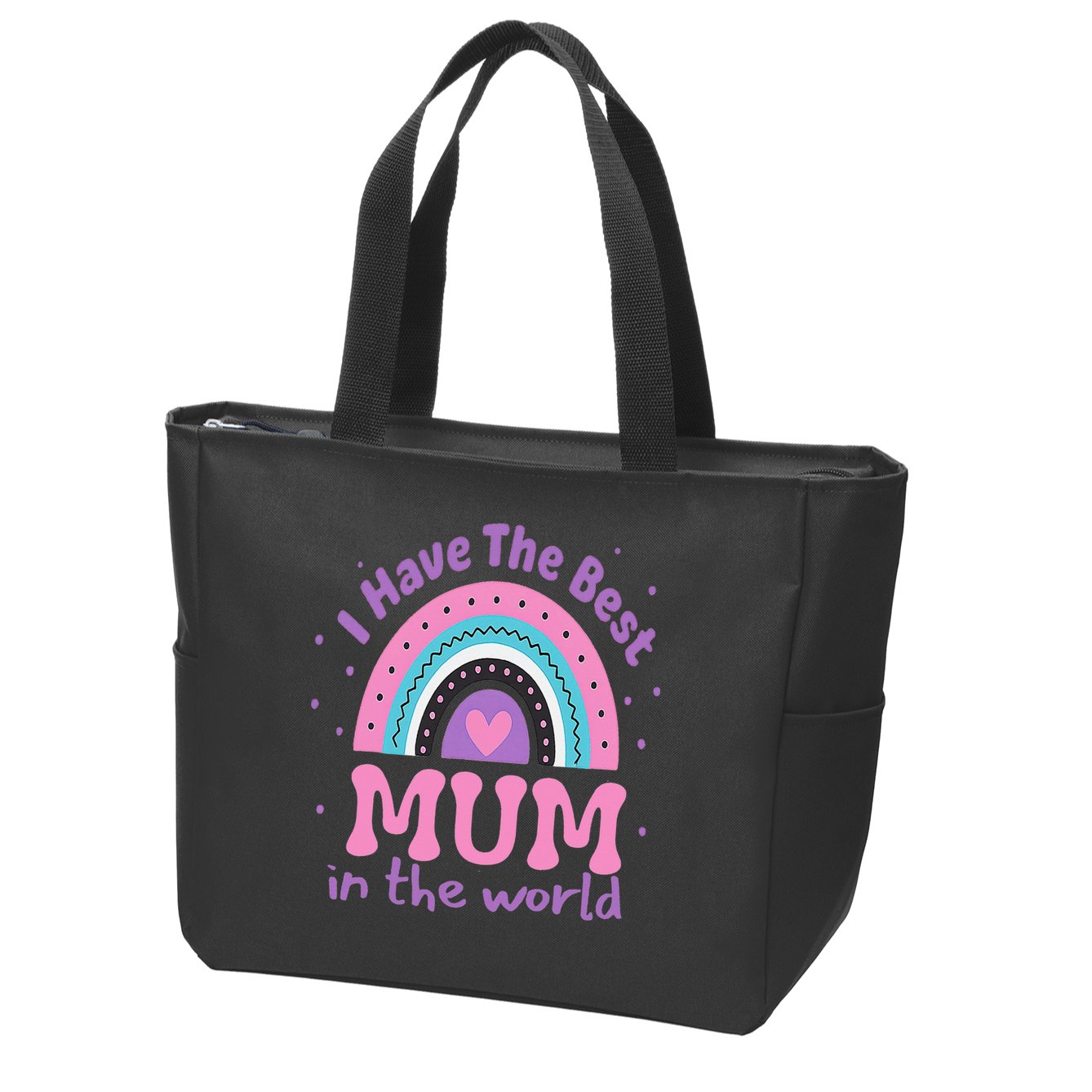 Happy Mothers Day For And Baby Funny Mom Mum Zip Tote Bag