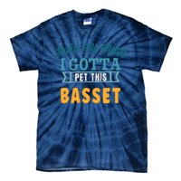 Hold My Drink I Gotta Pet This Basset Hound Tie-Dye T-Shirt