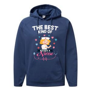 Happy Mothers Day To My Favourite Nurse Cute Funny Nurse Mom Gift Performance Fleece Hoodie