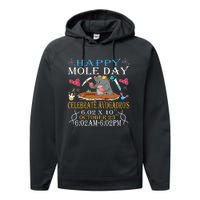 Happy Mole Day Celebrate AvogadroS Mole 6.02 X 10 October Performance Fleece Hoodie