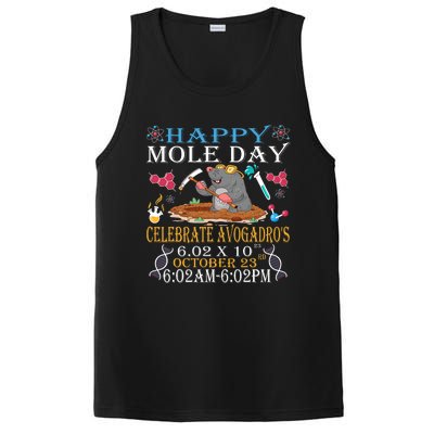 Happy Mole Day Celebrate AvogadroS Mole 6.02 X 10 October PosiCharge Competitor Tank