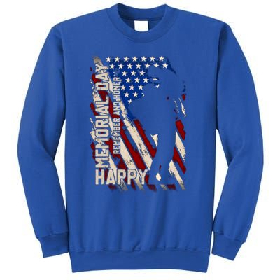 Happy Memorial Day Remember And Honer Funny Gift Cute Gift Sweatshirt