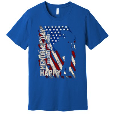 Happy Memorial Day Remember And Honer Funny Gift Cute Gift Premium T-Shirt