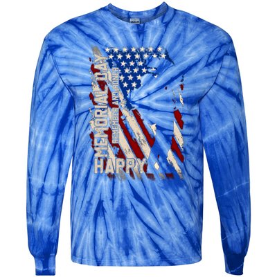 Happy Memorial Day Remember And Honer Funny Gift Cute Gift Tie-Dye Long Sleeve Shirt