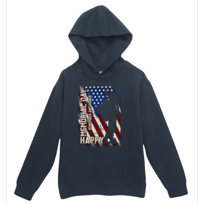 Happy Memorial Day Remember And Honer Funny Gift Cute Gift Urban Pullover Hoodie