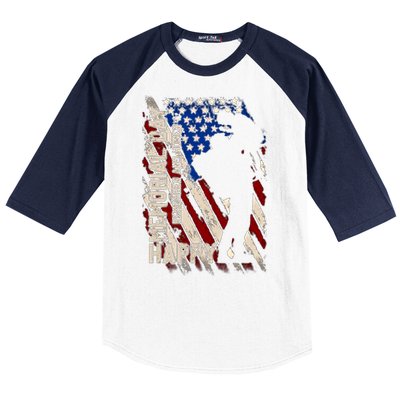 Happy Memorial Day Remember And Honer Funny Gift Cute Gift Baseball Sleeve Shirt