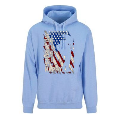 Happy Memorial Day Remember And Honer Funny Gift Cute Gift Unisex Surf Hoodie