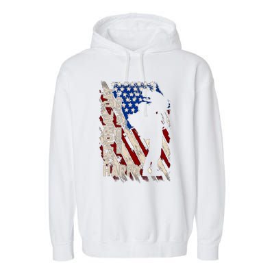 Happy Memorial Day Remember And Honer Funny Gift Cute Gift Garment-Dyed Fleece Hoodie