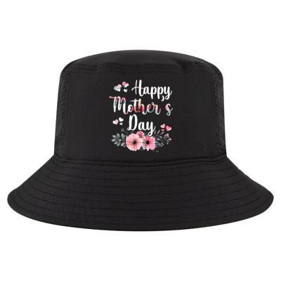 Happy Mother's Day Floral Cute Gift For Mom Cool Comfort Performance Bucket Hat