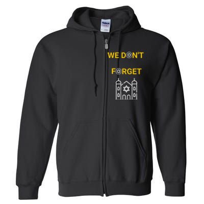 Holocaust Memorial Day Design Full Zip Hoodie