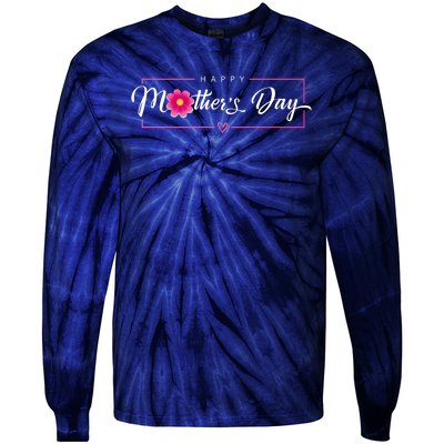 Happy Mothers Day Flower Gift Tie-Dye Long Sleeve Shirt