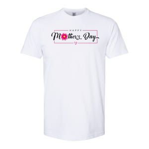 Happy Mothers Day Flower Gift Softstyle CVC T-Shirt