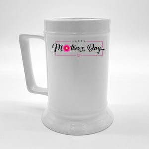 Happy Mothers Day Flower Gift Beer Stein