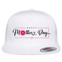 Happy Mothers Day Flower Gift Flatbill Hat