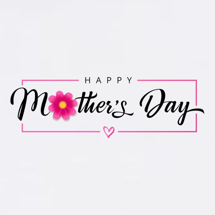Happy Mothers Day Flower Gift Flatbill Hat