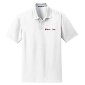 Happy Mothers Day Flower Gift Dry Zone Grid Polo