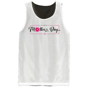 Happy Mothers Day Flower Gift Mesh Reversible Basketball Jersey Tank