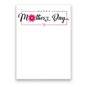 Happy Mothers Day Flower Gift Poster