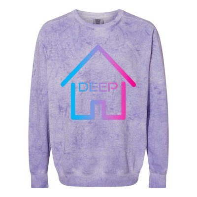 House Music Deep House EDM Rave Festival Colorblast Crewneck Sweatshirt