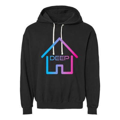 House Music Deep House EDM Rave Festival Garment-Dyed Fleece Hoodie