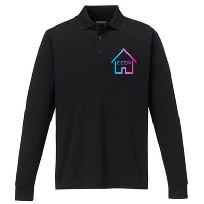 House Music Deep House EDM Rave Festival Performance Long Sleeve Polo