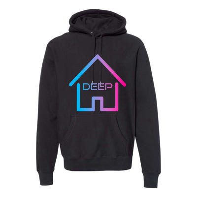 House Music Deep House EDM Rave Festival Premium Hoodie