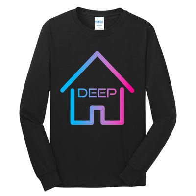 House Music Deep House EDM Rave Festival Tall Long Sleeve T-Shirt