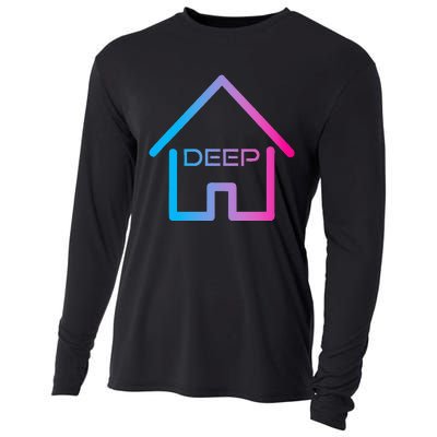 House Music Deep House EDM Rave Festival Cooling Performance Long Sleeve Crew