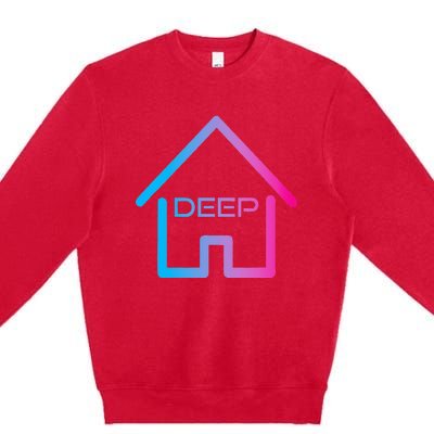 House Music Deep House EDM Rave Festival Premium Crewneck Sweatshirt